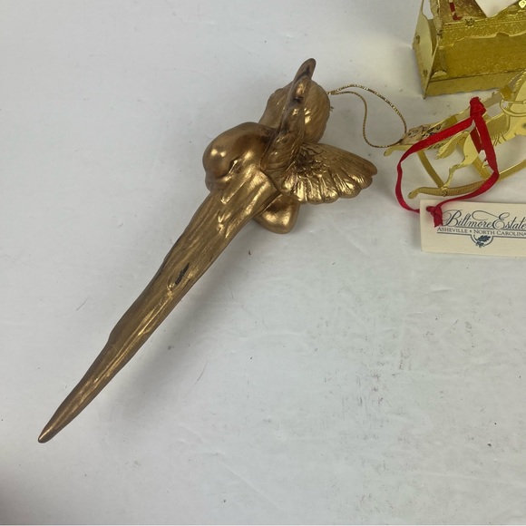 SALE-Lot of Biltmore Estate Ornaments-metal miniatures and ceramic Angel icicle - Picture 12 of 16
